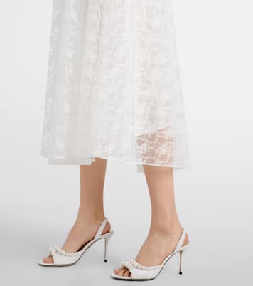 Verzierte Sandalen Sirene aus Leder | Mach & Mach
