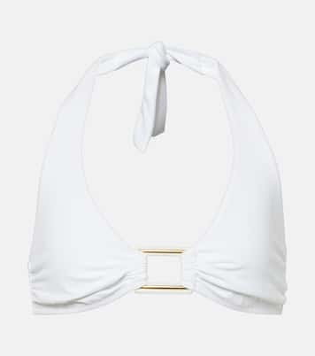 Paris ring-detail halterneck bikini top | Melissa Odabash