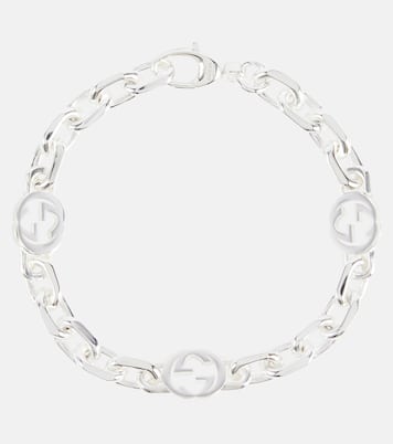 Bracciale Interlocking G in argento sterling | Gucci
