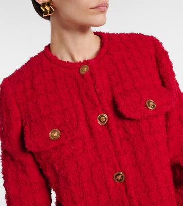 Giacca cropped in tweed | Versace