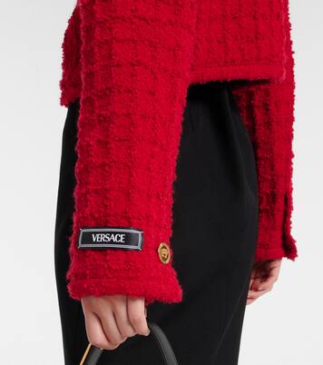 Giacca cropped in tweed | Versace
