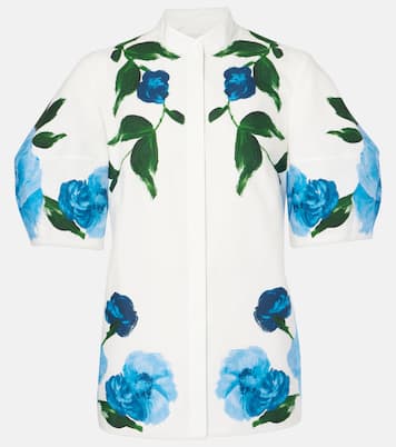 Blusa in cotone con stampa | Erdem