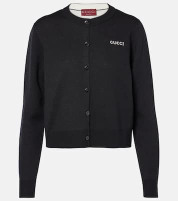 Wool jacquard cardigan | Gucci