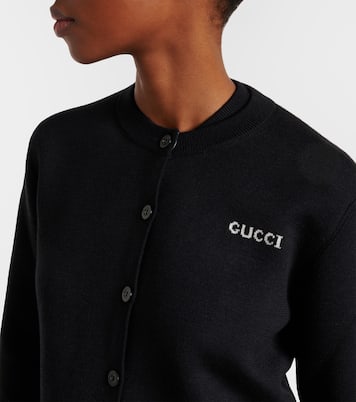 Wool jacquard cardigan | Gucci