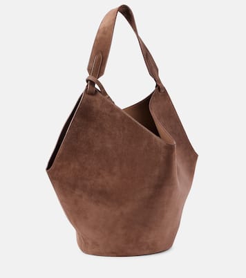 Lotus Medium suede tote bag | Khaite