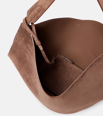 Lotus Medium suede tote bag | Khaite