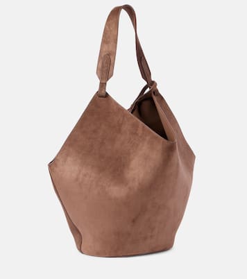 Lotus Medium suede tote bag | Khaite