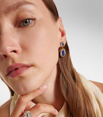 Boucles d'oreilles en or 18 ct, opales et diamants | Suzanne Kalan
