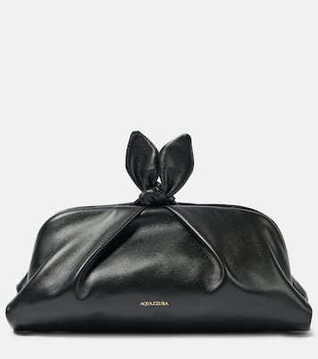 Pochette Bow Tie Small en cuir | Aquazzura
