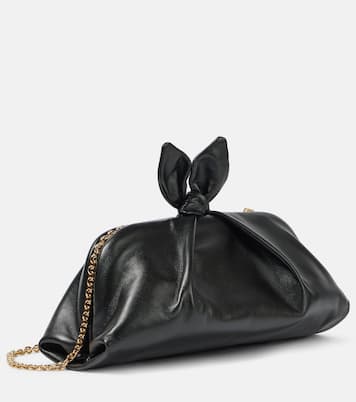 Pochette Bow Tie Small en cuir | Aquazzura