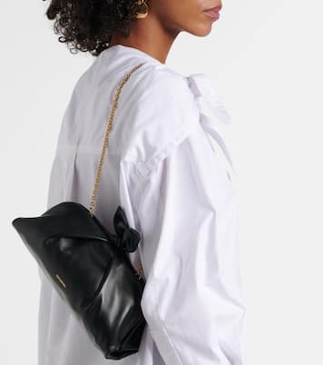 Pochette Bow Tie Small en cuir | Aquazzura
