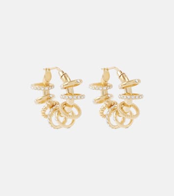 Boucles d’oreilles Multi Ring Small à ornements | Amina Muaddi