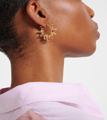 Boucles d’oreilles Multi Ring Small à ornements | Amina Muaddi