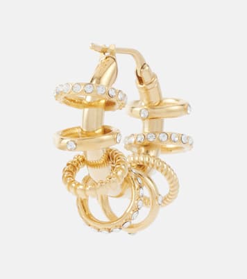 Boucles d’oreilles Multi Ring Small à ornements | Amina Muaddi