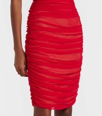 Walter ruched mesh minidress | Norma Kamali