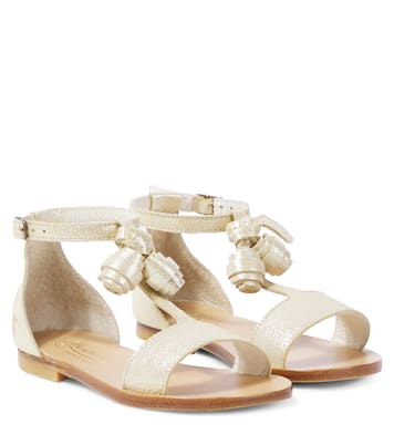 Sandalen Elmas aus Metallic-Leder | Bonpoint