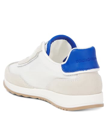 DG suede-trimmed sneakers | Dolce&Gabbana Kids