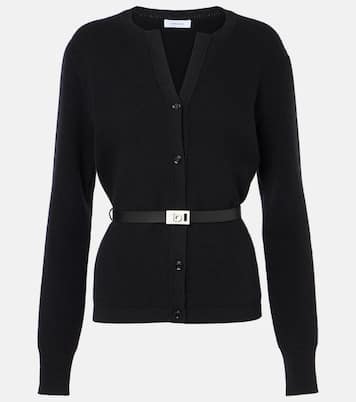Cardigan con pelle | Ferragamo