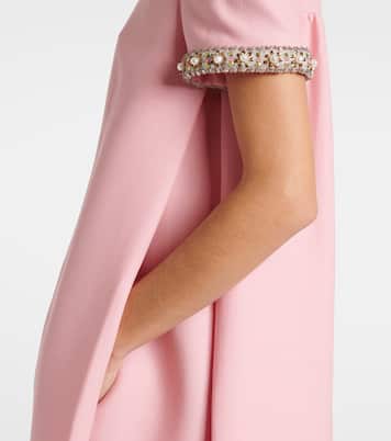Vestido corto de Crepe Couture bordado | Valentino