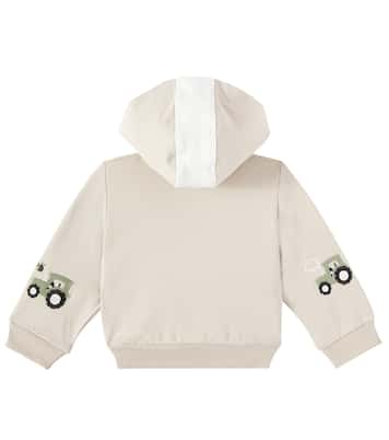 Baby - Felpa in misto cotone con zip | Monnalisa