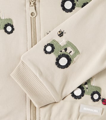 Baby - Felpa in misto cotone con zip | Monnalisa