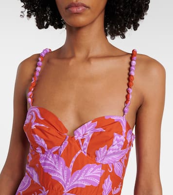 Robe midi Tropical Swing Mix en coton | Farm Rio