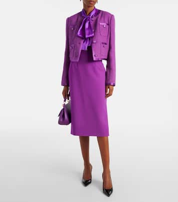Gonna midi in lana vergine | Dolce&Gabbana