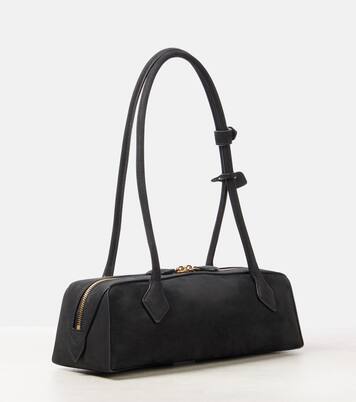 Le Teckel Medium suede shoulder bag | Alaïa