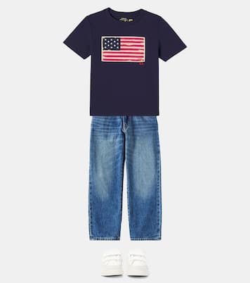 Embroidered cotton jersey T-shirt | Polo Ralph Lauren Kids