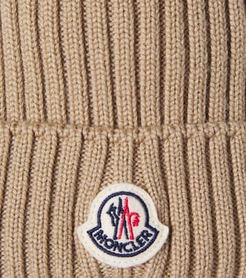 Logo virgin wool beanie | Moncler Enfant