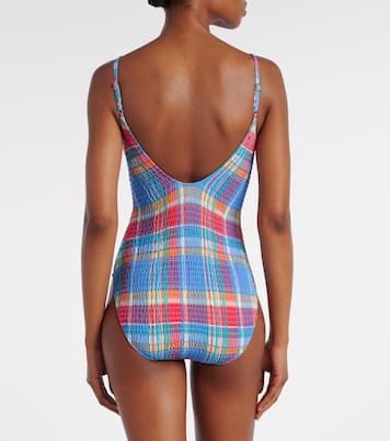 Smocked Kennedy checked swimsuit | Polo Ralph Lauren