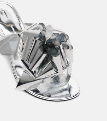 Pantoletten Tee Souvenir aus Metallic-Leder | Proenza Schouler
