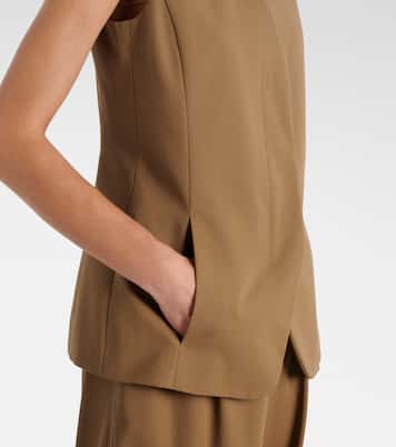 Weste aus Baumwoll-Twill | Max Mara