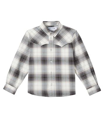 Jared checked cotton shirt | Bonpoint