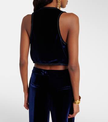 Velvet wide-leg pants | Etro