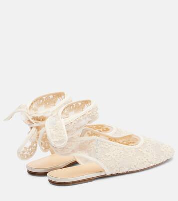 Lace slingback flats | Magda Butrym