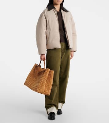 Intrecciato编织皮革边饰羽绒夹克 | Bottega Veneta