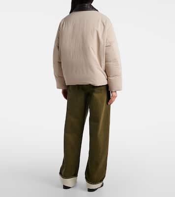 Intrecciato编织皮革边饰羽绒夹克 | Bottega Veneta