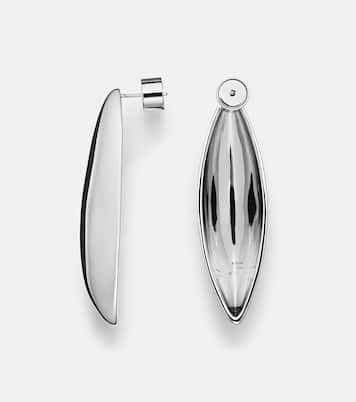 Puffy Dagger Small 10kt rhodium-plated earrings | Jennifer Fisher