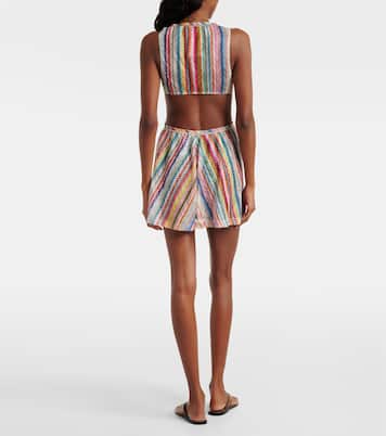 Vestido corto en zigzag con aberturas | Missoni