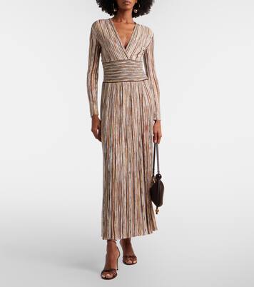 Sequined striped midi dress | Missoni