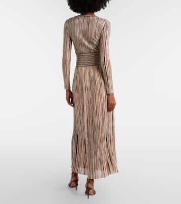 Sequined striped midi dress | Missoni