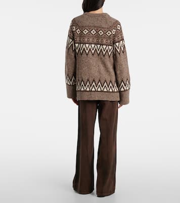 Cardigan en jacquard de laine mélangée | Polo Ralph Lauren