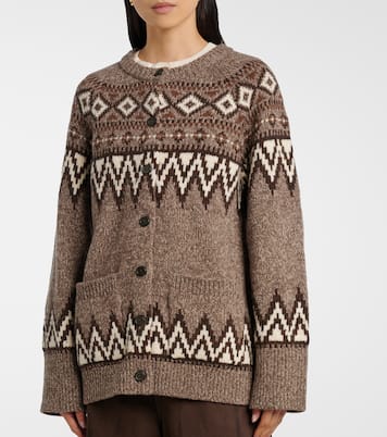 Cardigan en jacquard de laine mélangée | Polo Ralph Lauren
