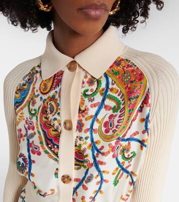 涡纹束带棉质开衫 | Etro