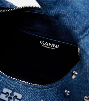 Bolso Mini de denim con tachuelas | Ganni