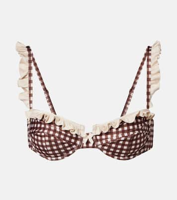 Angela gingham bikini top | Bananhot