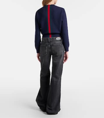 Horsebit wide-leg jeans | Gucci