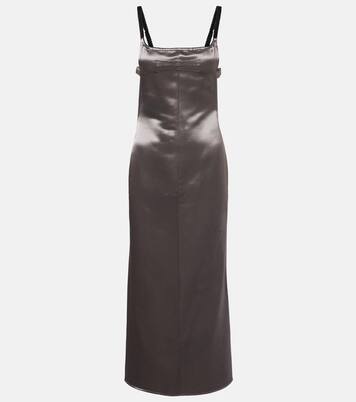Open-back satin midi dress | The Attico