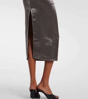 Open-back satin midi dress | The Attico
